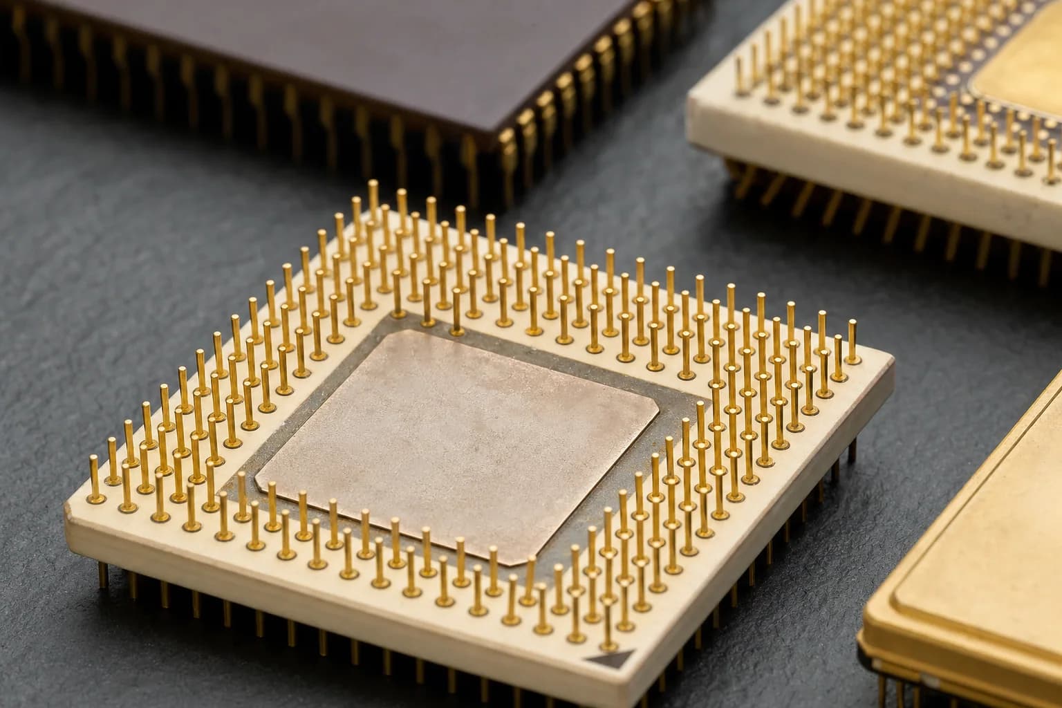 Close-up of Ceramic CPU Scrap, illustrative image