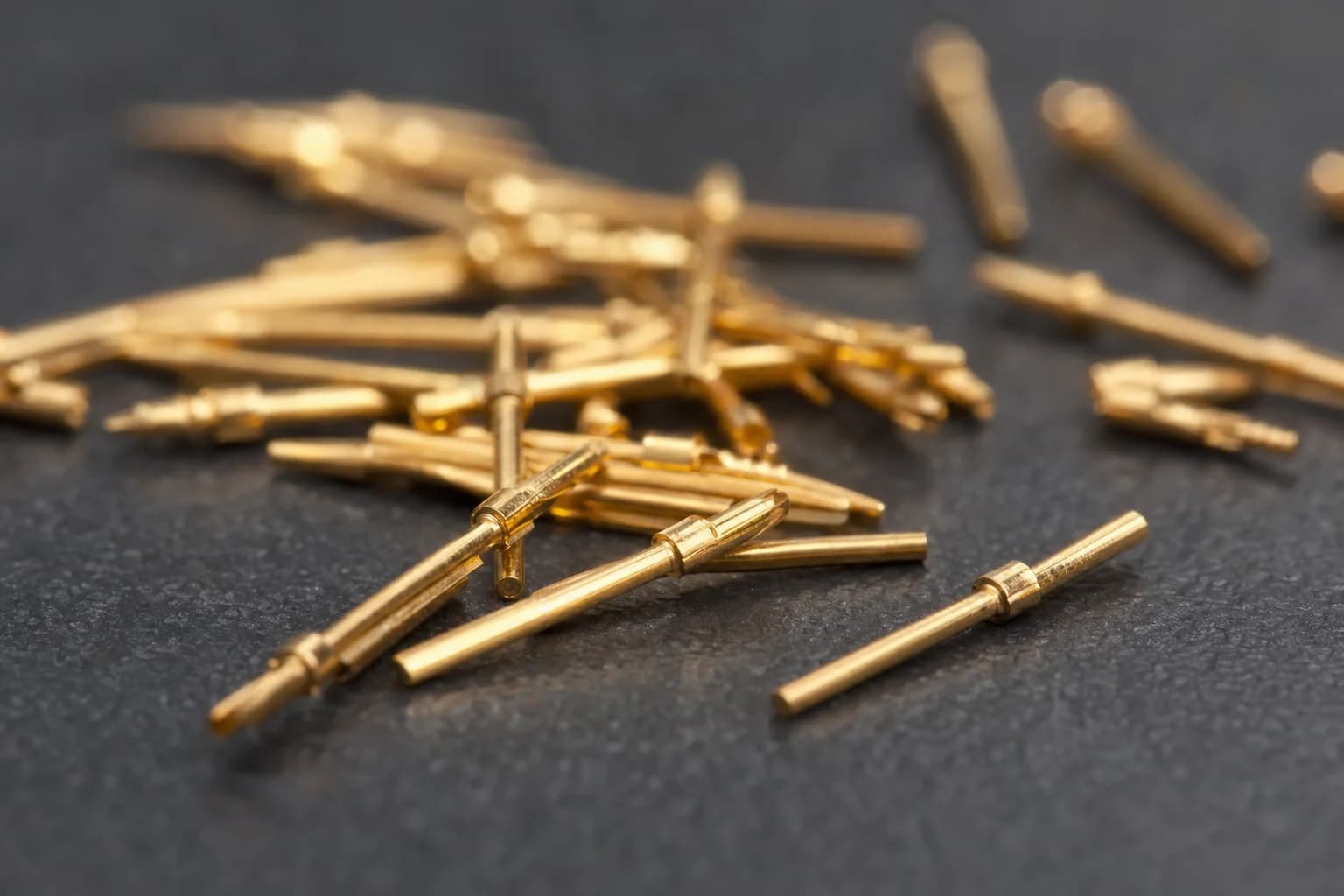 Close-up of Gold-Plated CPU Pins, illustrative image
